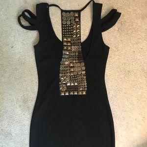 LF embellished black mini dress. Never worn